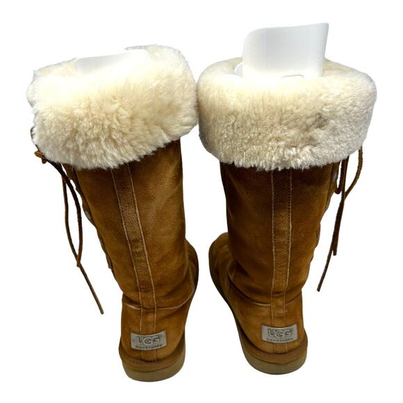 UGG Australia Sundance II Tall Shearling Boots Size 7 - Picture 4 of 10